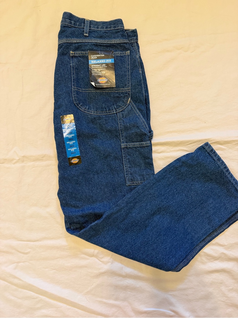 Dickies Carpenter Jean - Relaxed Fit Straight Leg - 38x32